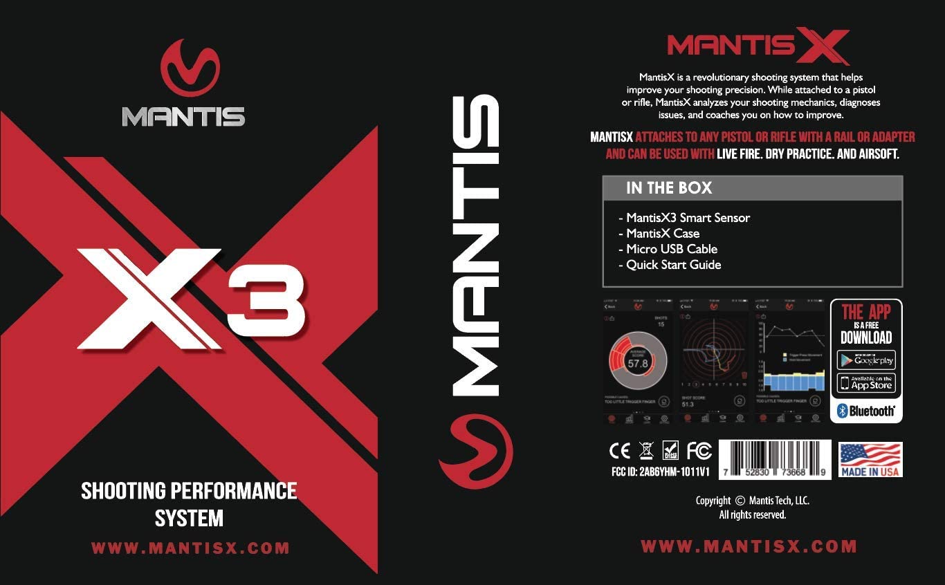 Mantis X3 Shooting Performance System - Real-time Tracking, Analysis, Diagnostics (8034138554606)